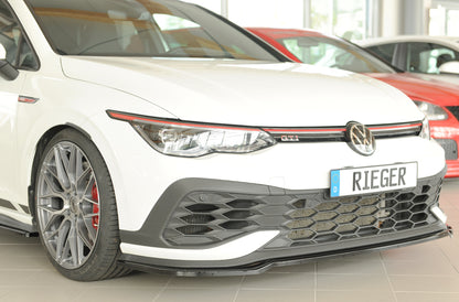 Rieger Front Splitter VW Golf MK8 GTI Clubsport 2020+ - Gloss Black