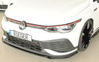 Rieger Front Splitter VW Golf MK8 GTI Clubsport 2020+ - Hoogglans Zwart