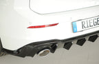 Rieger Diffuser VW Golf MK8 GTI Clubsport 2020+ - Hoogglans Zwart