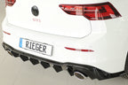 Rieger Diffuser VW Golf MK8 GTI Clubsport 2020+ - Hoogglans Zwart