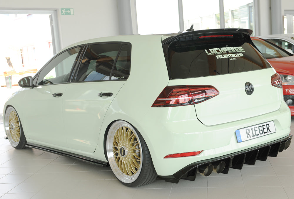 Rieger Diffuser VW Golf MK7.5 R 2017+ - Hoogglans Zwart