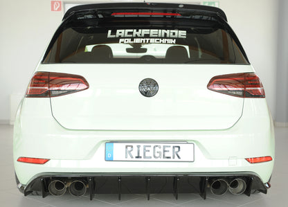 Rieger Diffuser VW Golf MK7.5 R 2017+ - Hoogglans Zwart