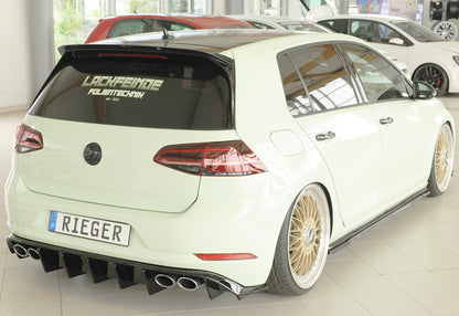 Rieger Diffuser VW Golf MK7.5 R 2017+ - Hoogglans Zwart