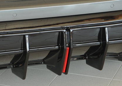 Diffuseur Rieger Audi S3, A3 S-Line 8Y 2024+ - Noir brillant