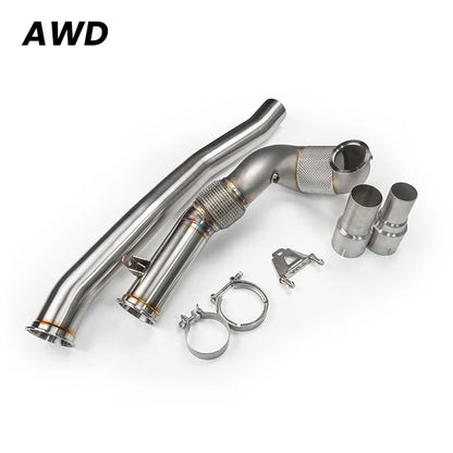 JDY 130MM Sport-Cat Downpipe 2.0TSI MQB Golf 7/7.5 GTI/R, A3/S3, Leon Cupra, Octovia vRS etc.