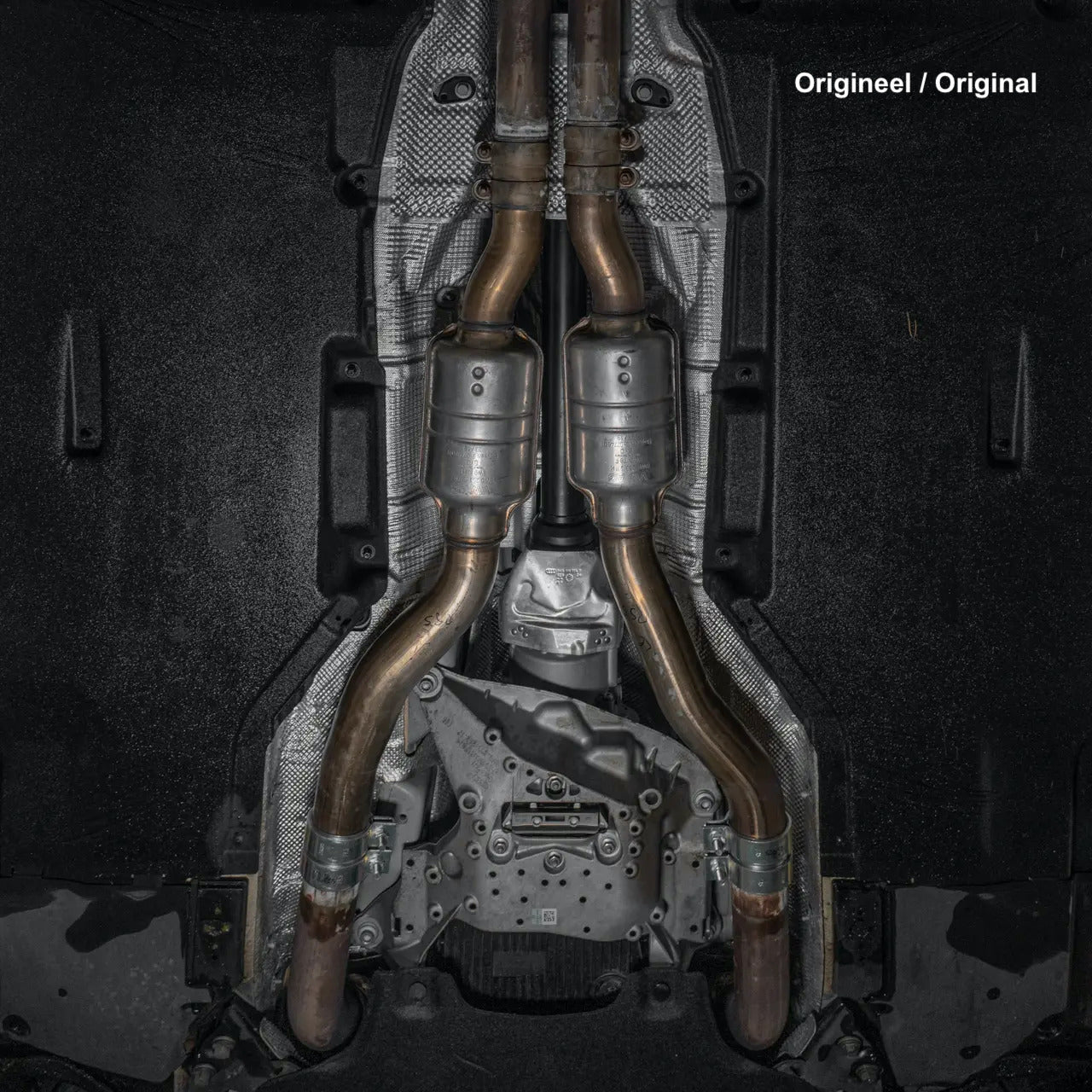 Pipes de remplacement pour silencieux central sans résonance Bull-X Audi RS4 + RS5 B9 2.9TFSI 450HP