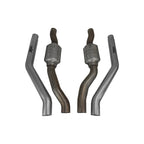 Pipes de remplacement pour silencieux central sans résonance Bull-X Audi RS4 + RS5 B9 2.9TFSI 450HP