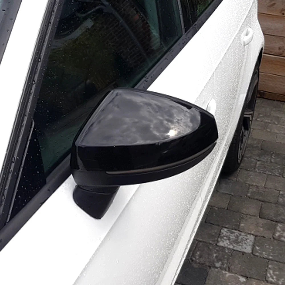 Sada krytů zrcátek Lane Assist lesklá černá - Audi A3, S3, RS3 8V 2012+