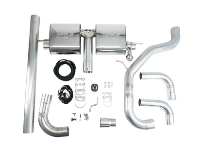 EGO-X 3 inch RVS Cat-Back With Valve VW Golf MK7 GTI Performance/TCR, Leon 5F Cupra 290 OPF (with ECE)