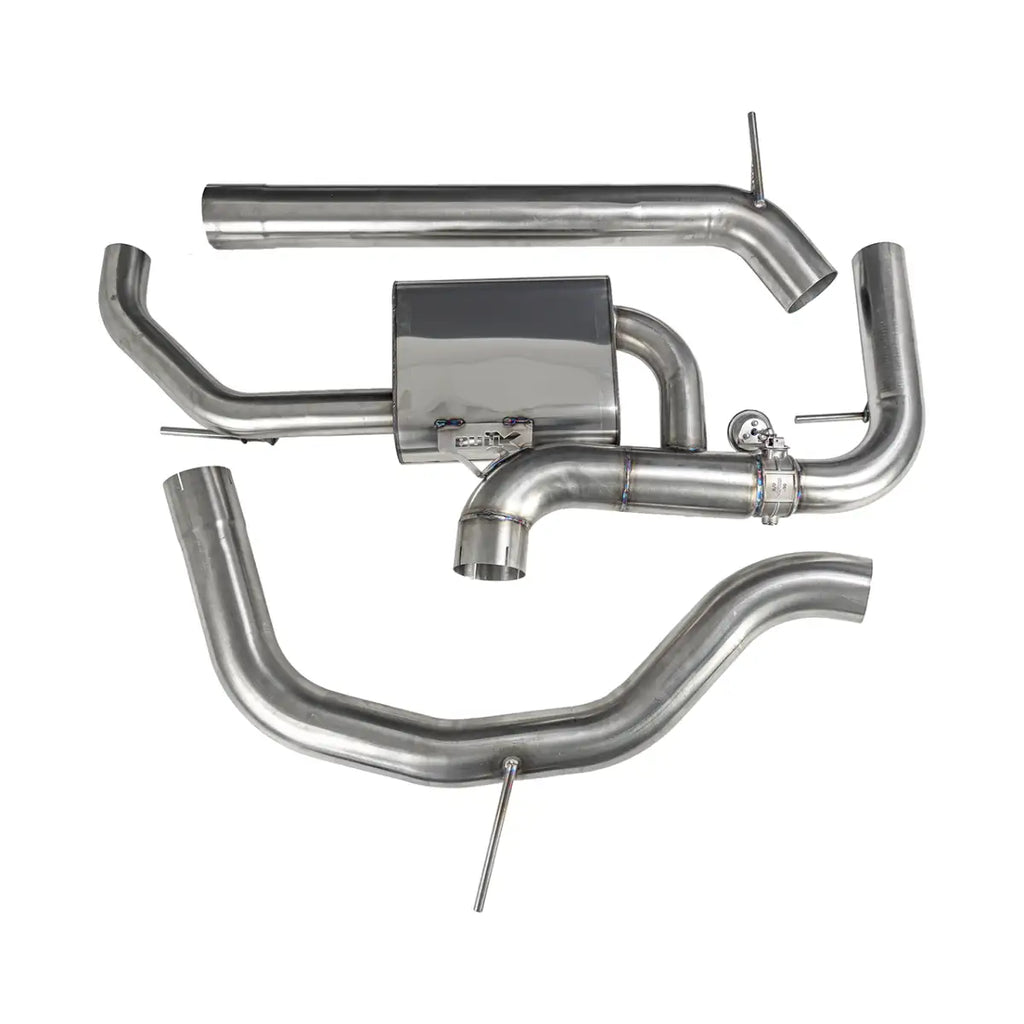 EGO-X 3,5 inch RVS Cat-Back Met Klep VW Golf MK8 GTI & Clubsport 2.0TSI 2021-