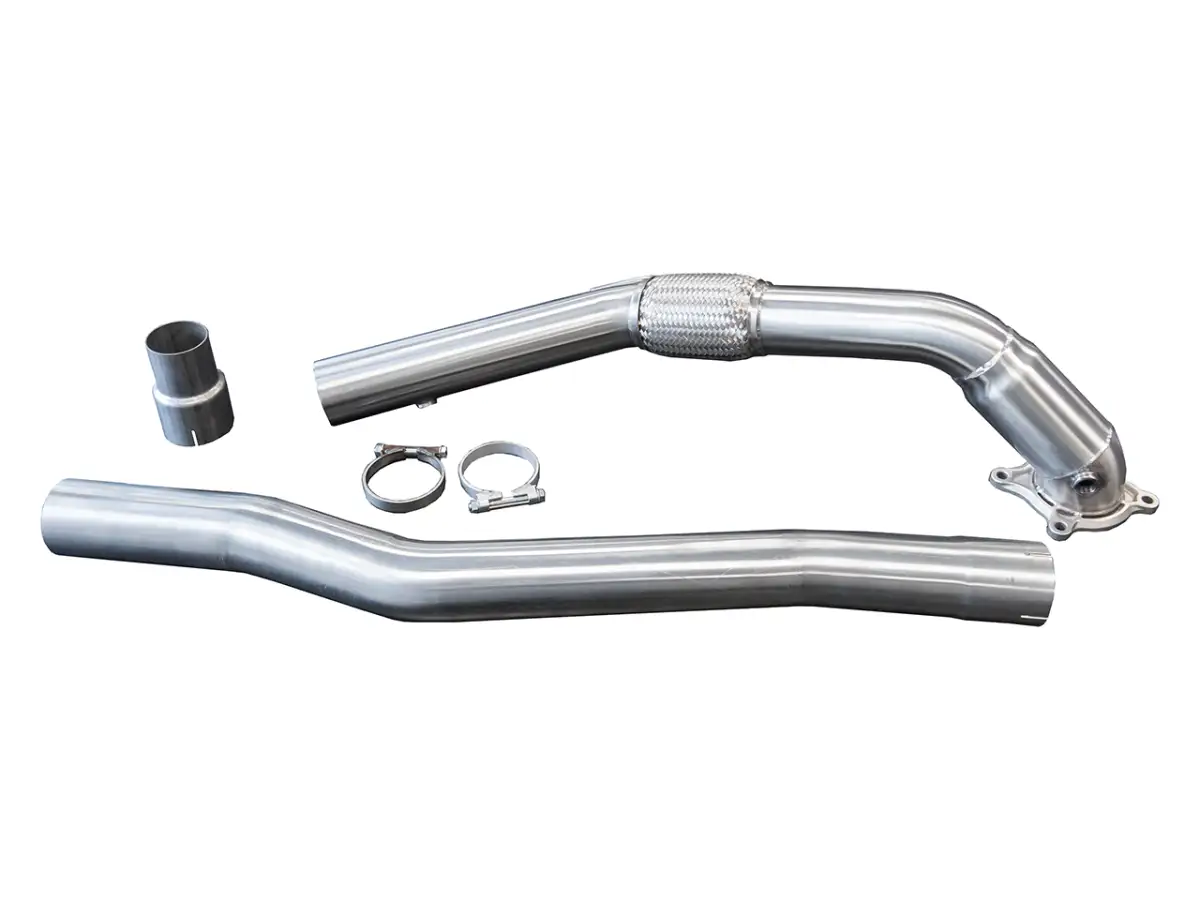 Downpipe Bull-X 3,5 à 3 pouces FWD - VW Golf 5+6 GTI/Scirocco/Audi A3 8P/Seat Leon 1P etc.