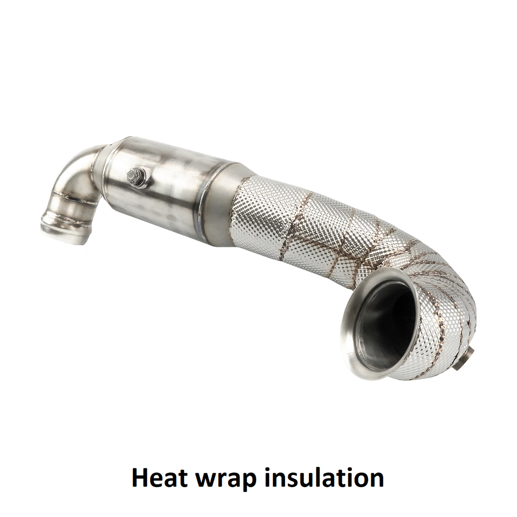 Bull-X Downpipe 3,5 naar 3 inch - Mercedes A45 W176 / CLA45 C117 / GLA45 AMG X156