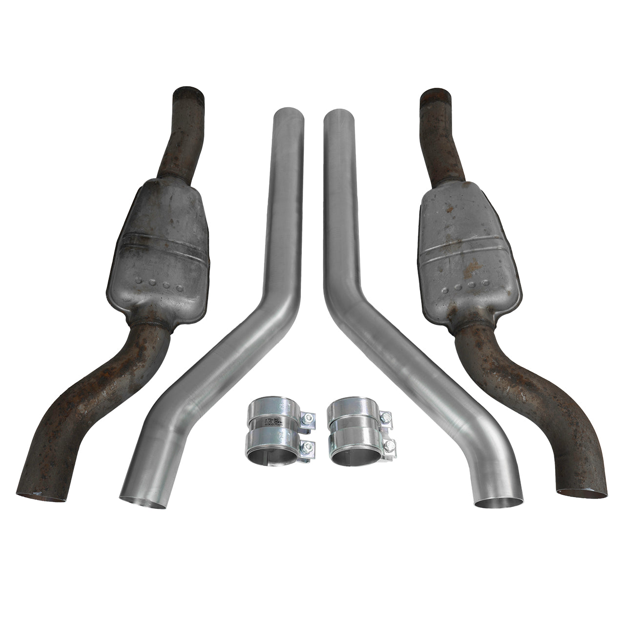 Pipes de remplacement pour silencieux central sans résonance Bull-X Audi RS6 + RS7 C8 4.0TFSI 600HP