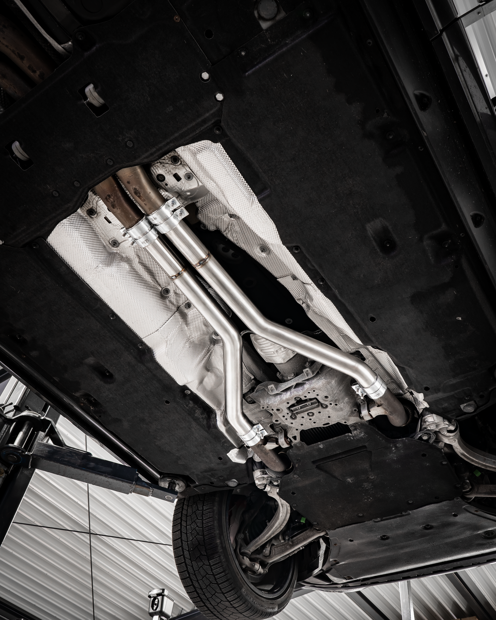 Bull-X Non-Resonated Middendemper Replacement Pipes Audi SQ7 + SQ8 + RSQ8 4.0TFSI