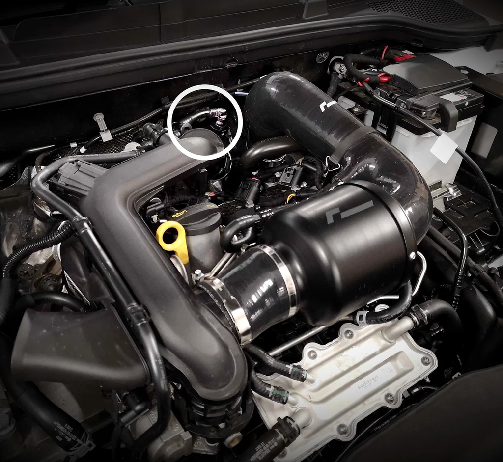 RacingLine Cold Air Intake + Turbo Inlet 1.0TSI 2020+ WLTP o.a. VW UP! GTI, Golf 7/8, Audi A1 etc.