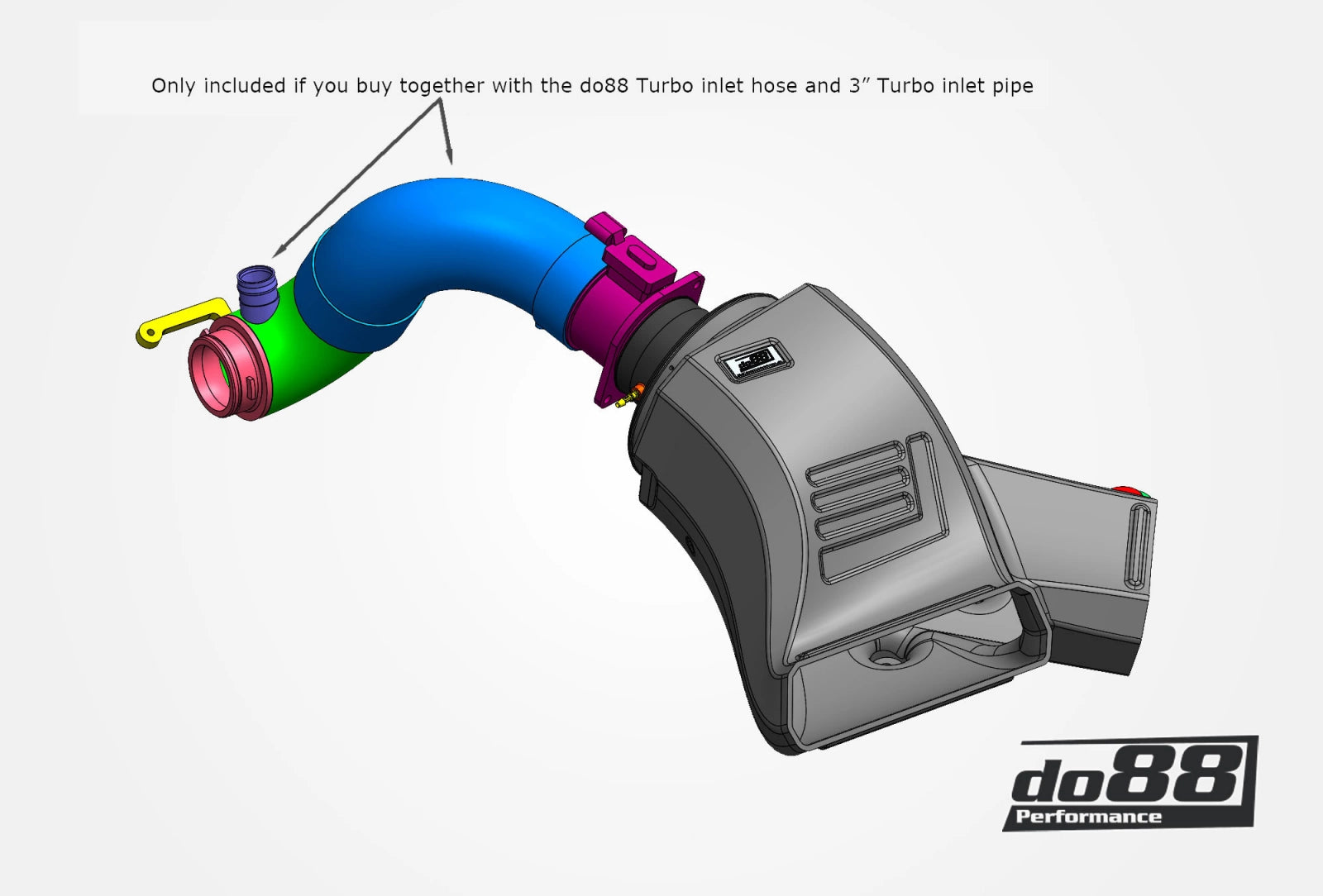 DO88 Intake System + Turbo Inlet Pipe VW Polo MK6 AW GTI, Audi A1 GB 40TFSI