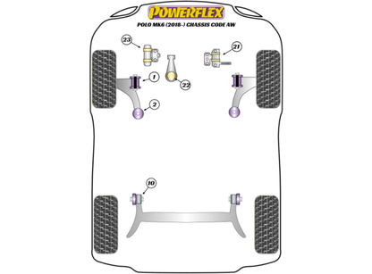 Powerflex PFF85-1822 Lower Engine Mount Insert