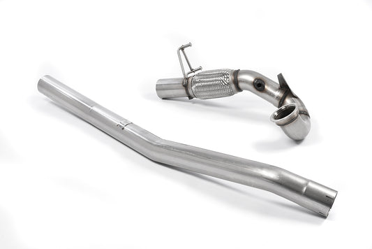 Milltek Sport-Downpipe mit großem Durchmesser, Skoda Octavia vRS 2.0TSI Hatch &amp; Estate (ohne OPF/GPF)