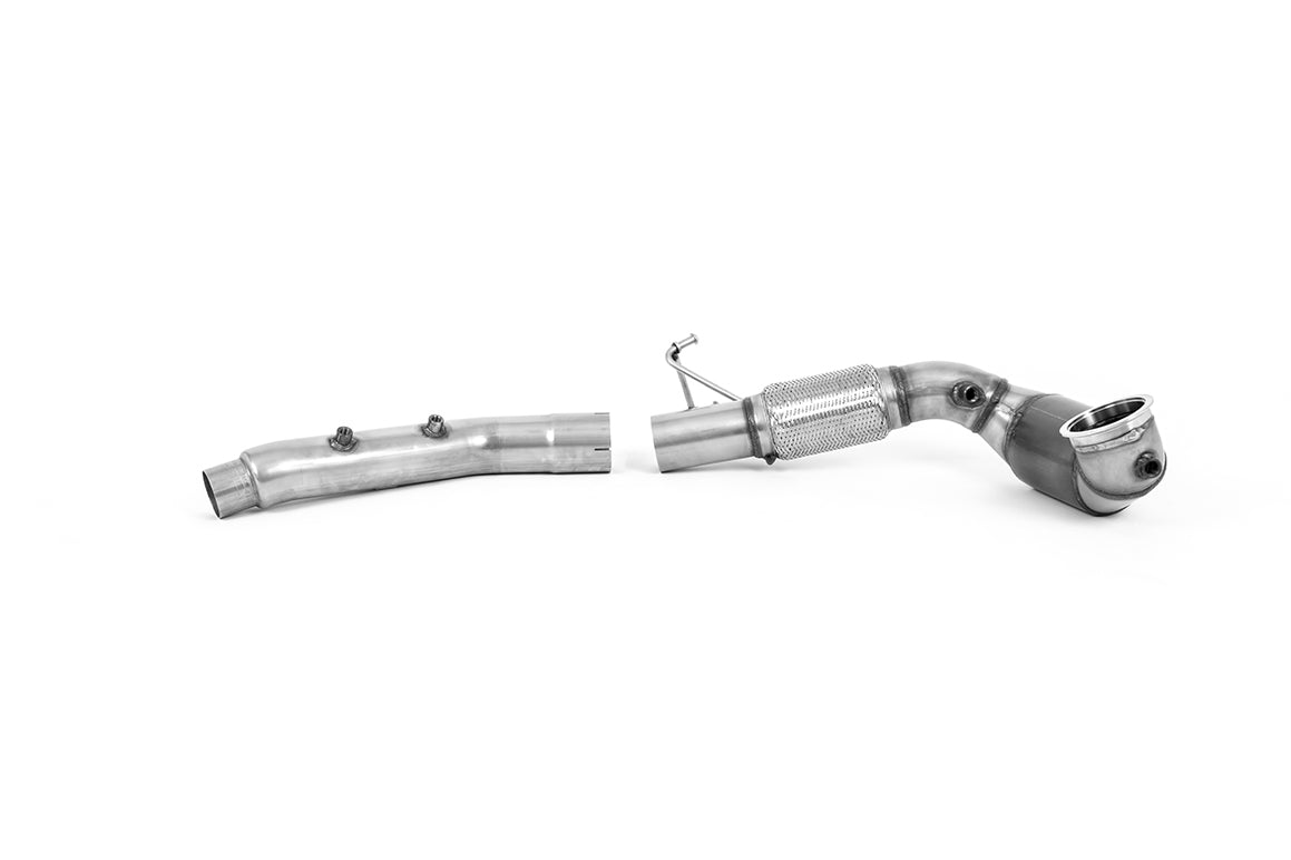 Milltek Sport Downpipe mit großer Bohrung für VW Golf MK8 GTI + Clubsport / Cupra Leon MK4 (nur Modelle mit GPF)