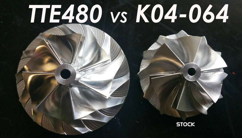 TTE480+ 2.0TFSI nadgradnja turbopolnilnika EA113 K04-64 S3 8P, Golf 6R, 5 ED30, Leon Cupra 1P itd.