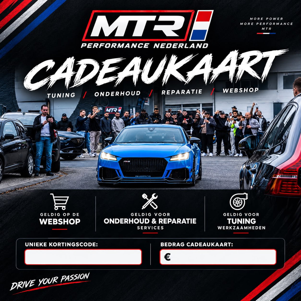 Dárková karta MTR - Perfektní dárek pro každého milovníka aut!