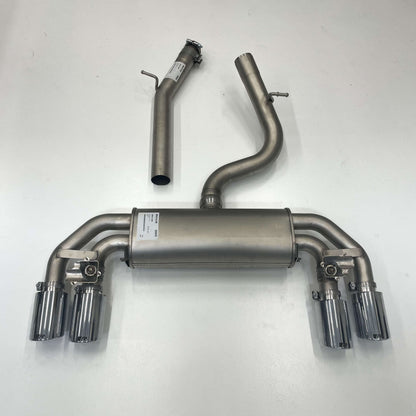 REMUS Catback Incl. Centre Pipe Quad Chrome Tips VW Golf MK7 R