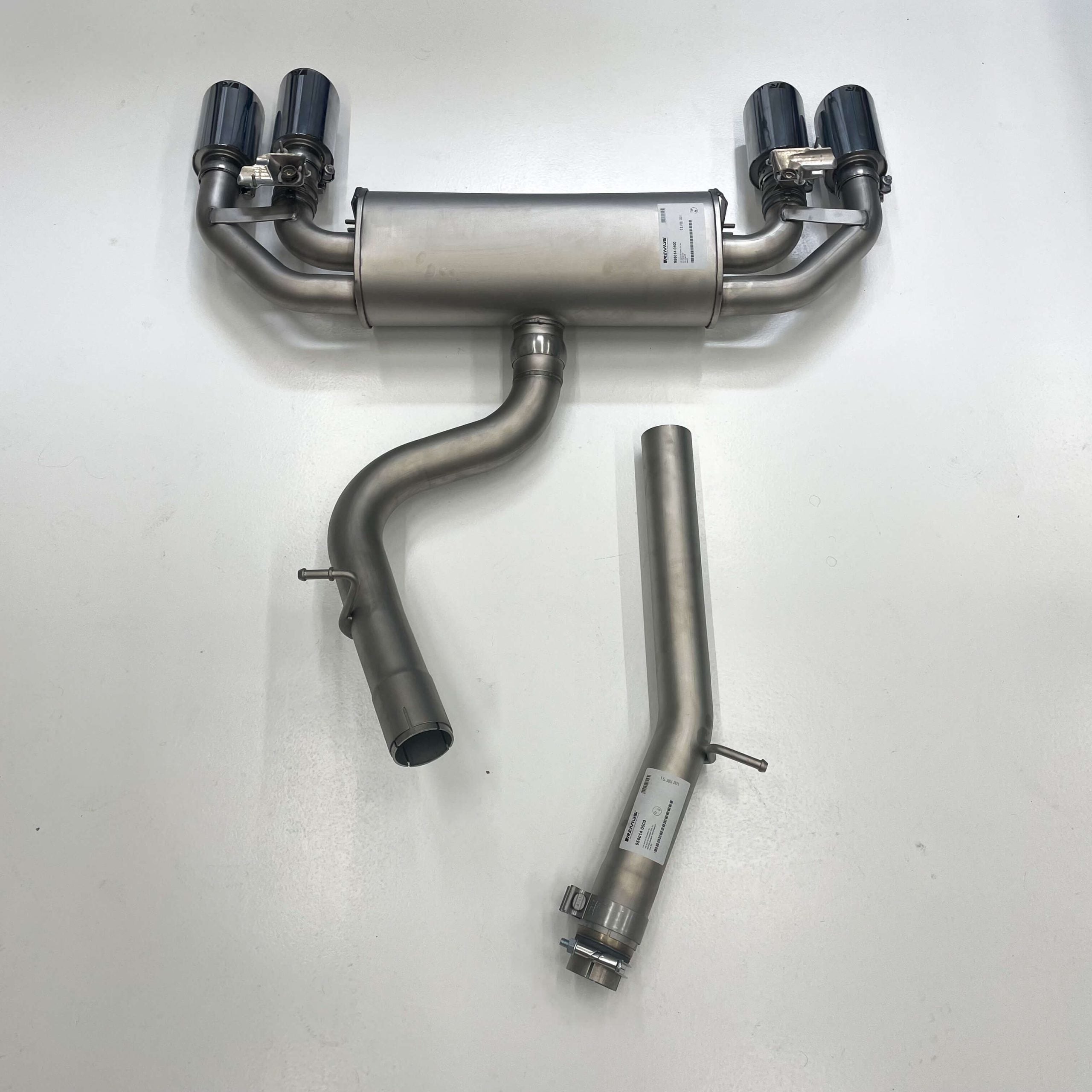 REMUS Catback Incl. Centre Pipe Quad Chrome Tips VW Golf MK7 R
