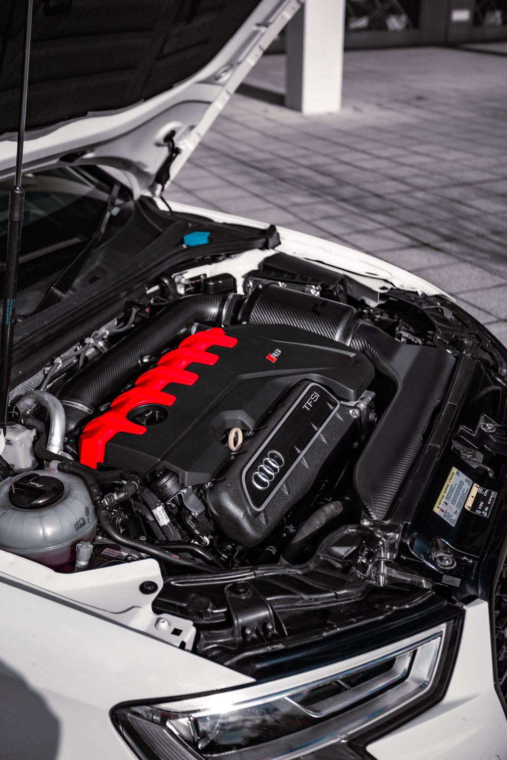 RacingLine Entrada de aire de fibra de carbono Audi RS3 8V2, 8Y, TTRS 8S DAZA/DNWA