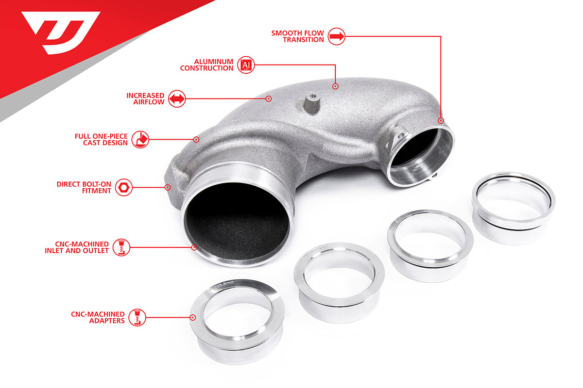 Unitronic 4" Turbo Inlet Elbow 2.5TFSI EVO Audi RS3, TTRS